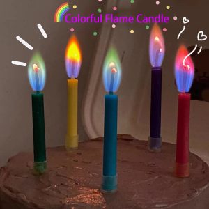 Multicolored Flame Candles
