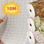 Transform Your Space with 3D Antique Foam Brick Wallpaper
