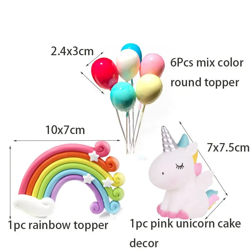 Unicorn Party Cake Topper Set - Image 7