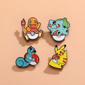 Pokemon Pikachu Anime Metal Badge Collection – Brooches for All Fans