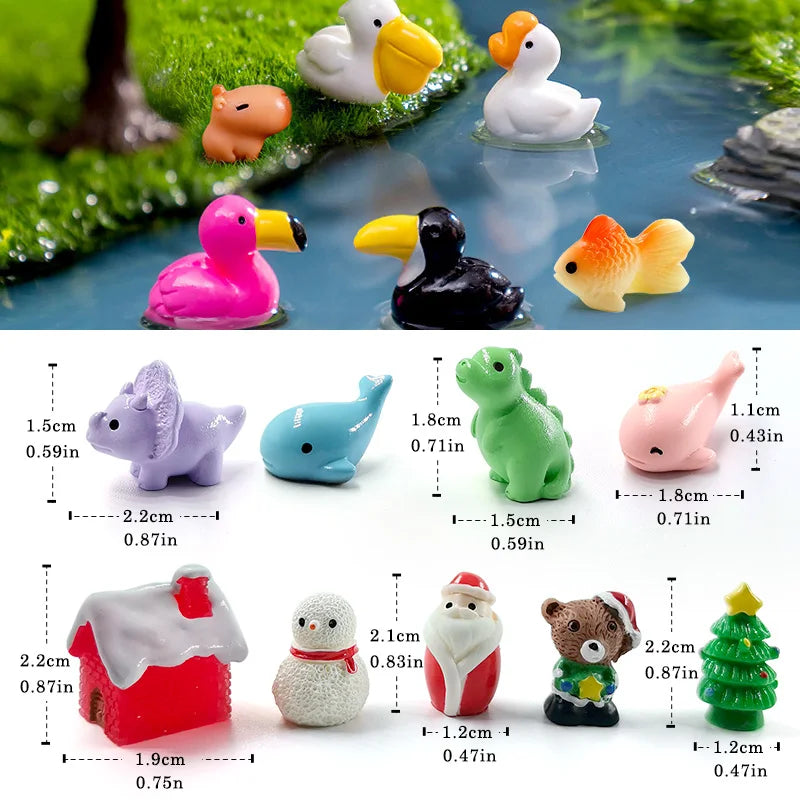 10Pcs Easter Animal Figurines Set - Image 3