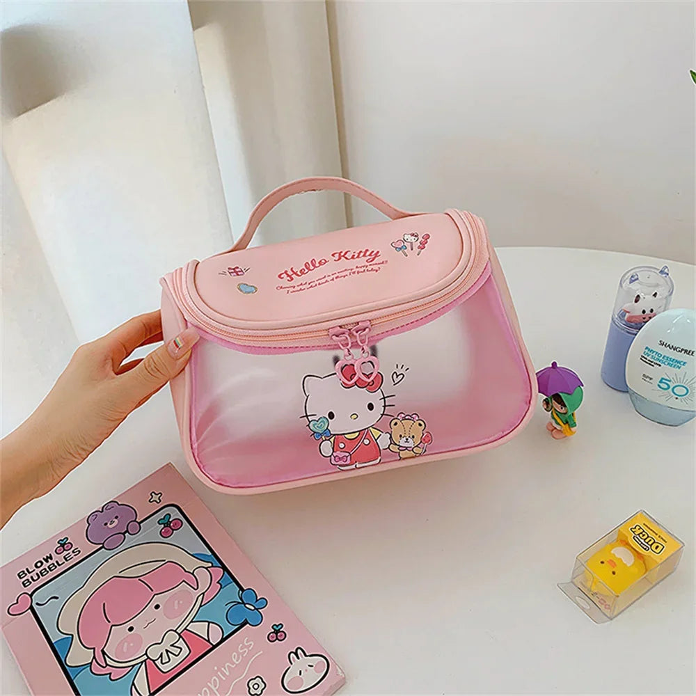 Sanrio Kawaii Hello Kitty Zipper Makeup Bag – Cute - Image 9