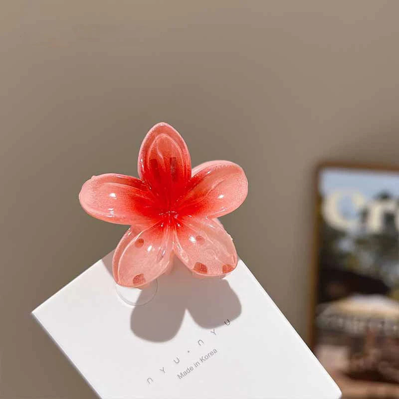 Hawaiian Gradient Flower Hair Clips - Image 5
