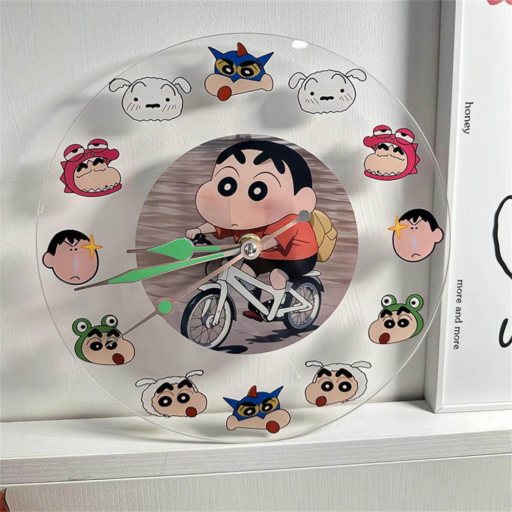 Adorable Crayon Shin-Chan Acrylic Clock – A Kawaii Anime - Image 4