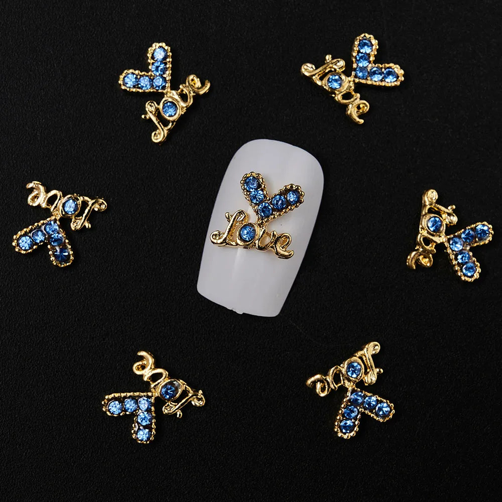 10Pcs Kawaii Cartoon Bear Rhinestone Nail Charms - Image 27