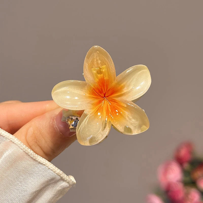 Hawaiian Gradient Flower Hair Clips - Image 9